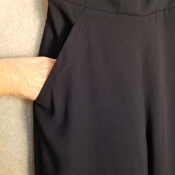 NWT Dessy Collection Vivian Diamond Midnight Blue Strapless Jumpsuit Sz 14R - Picture 5 of 6